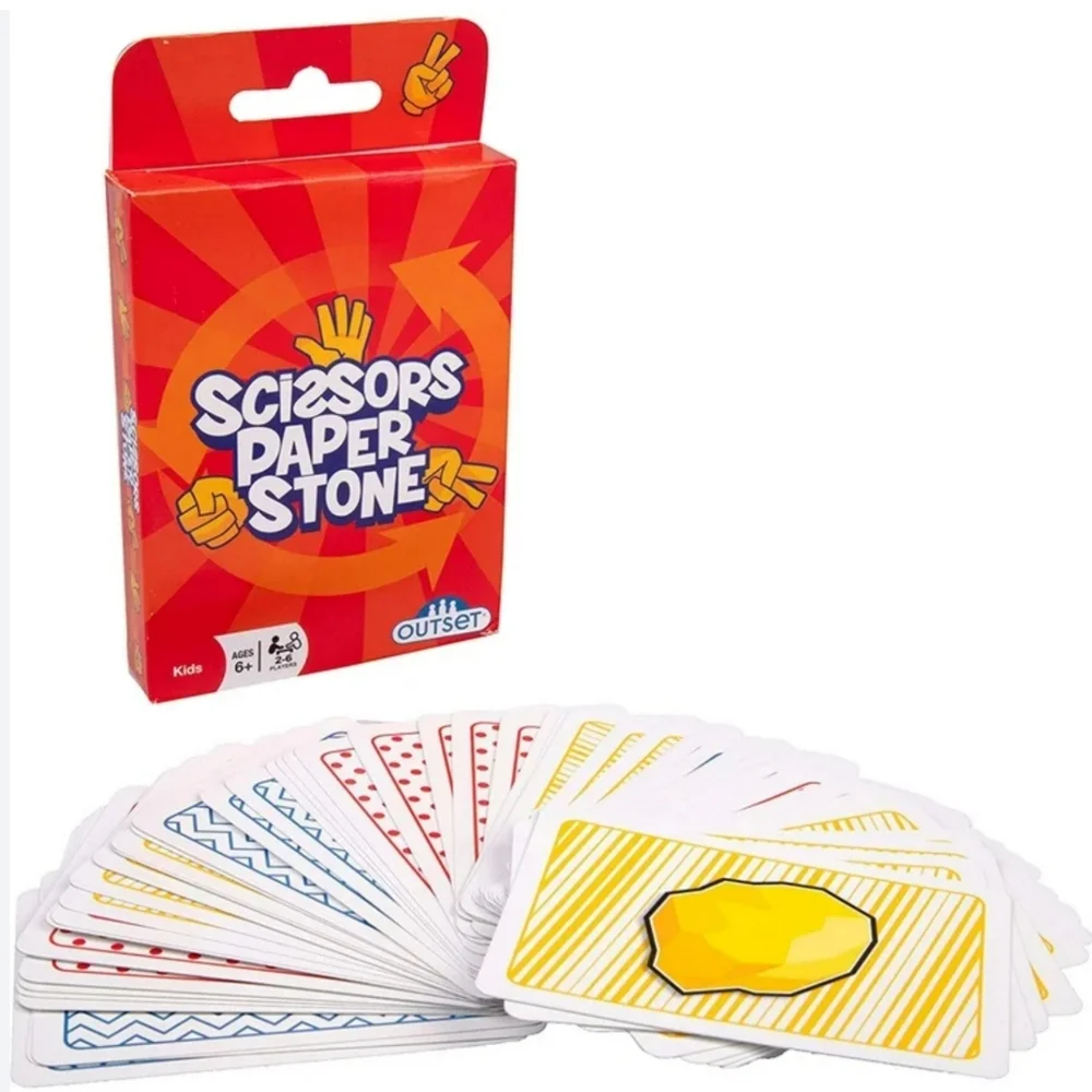 Cartamundi Kids Card Games Set Of 3 Old Maid Tug Of War Scissors Paper Stone